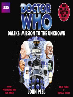 cover image of Doctor Who Daleks--Mission to the Unknown